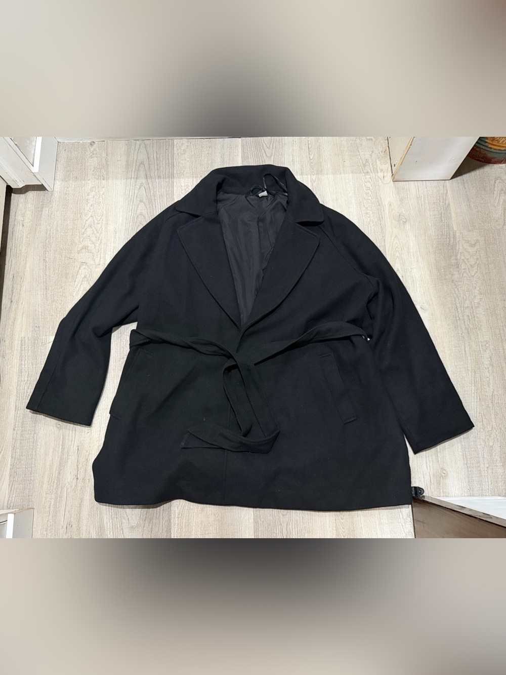 H&M oversized wrap pea coat